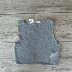 ✨Silence + Noise sheer knit tank✨